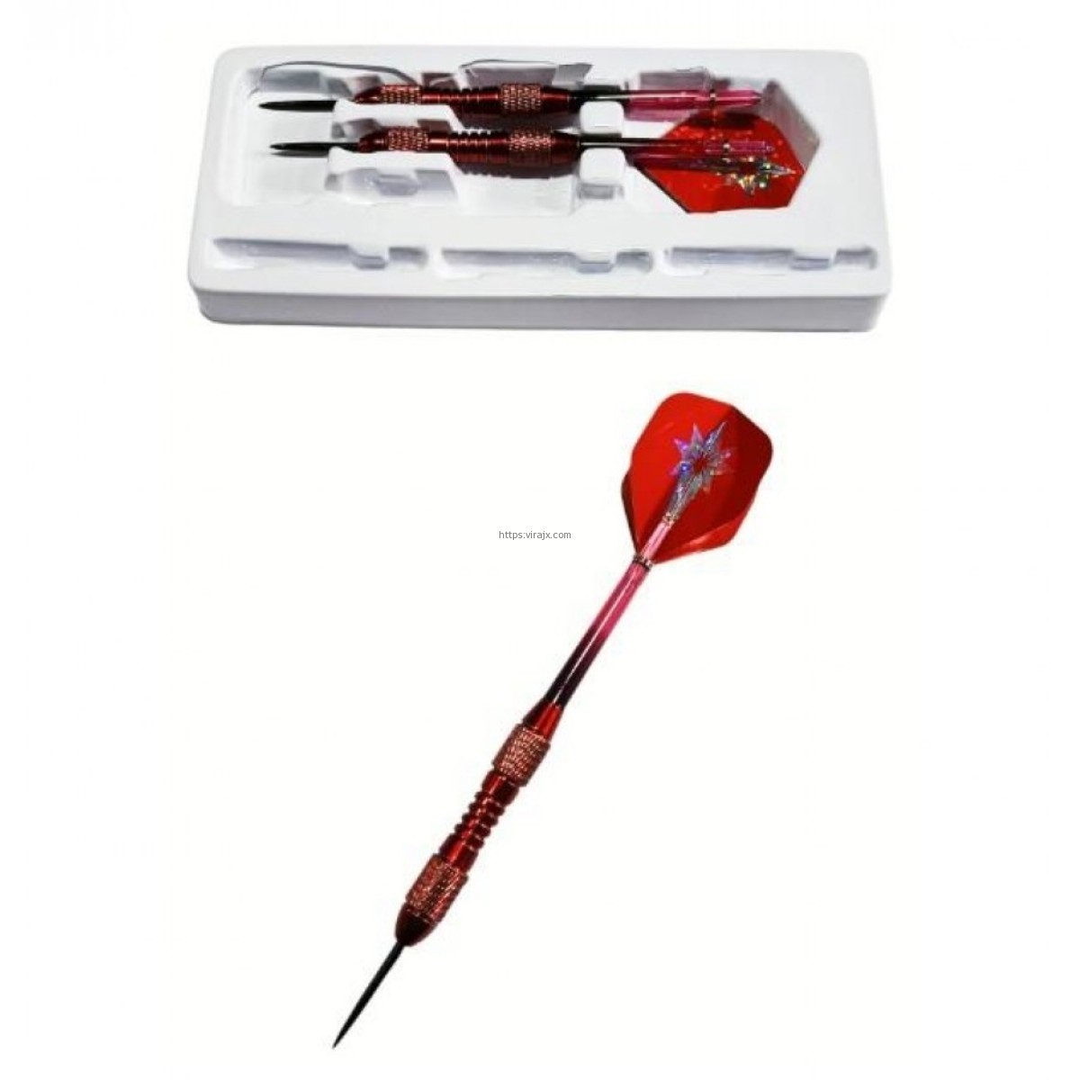 Avessa Ok-300 Profesyonel Çelik 21Gr Dart Oku Kırmızı 3lü