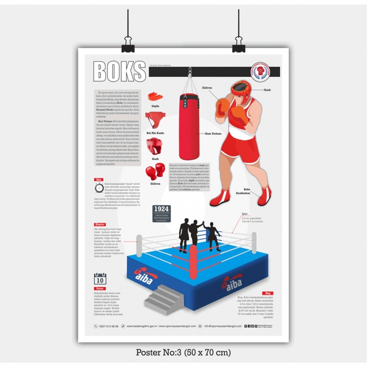 KİTAP-DERGİ-KAĞIT | Spor odası ve spor panosu için 10 adet spor posteri | KB-1012 |  | 